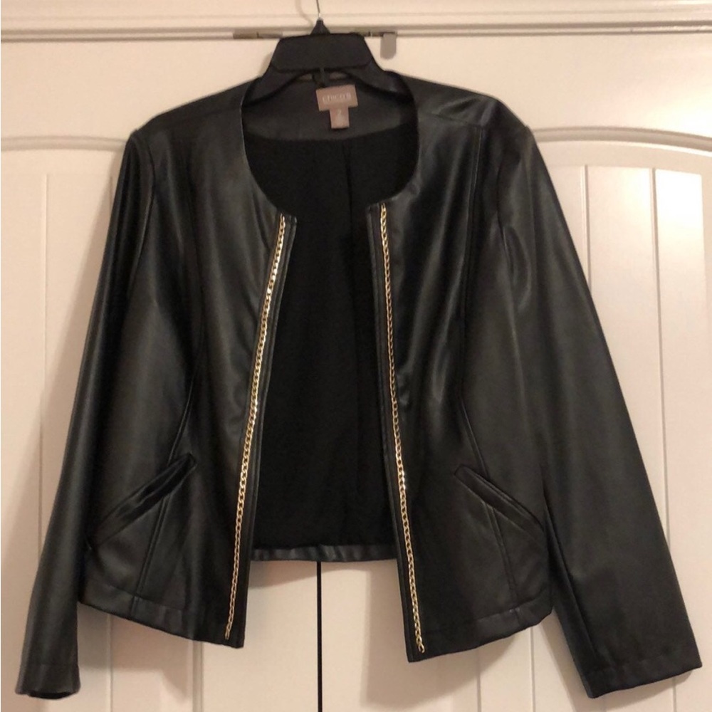Women’s Chicos Faux Leather Jacket